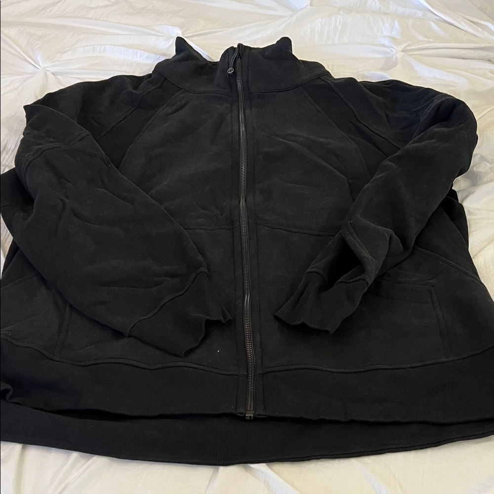 lululemon athletica Black Full- Zip Scuba Sweatshirt